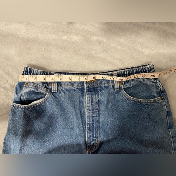 L.L. Bean Size 14 Double L Comfort Waist Medium Wash Cotton Denim Jeans - Picture 11 of 12